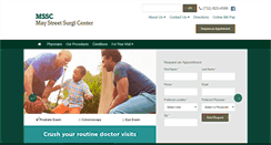 Desktop Screenshot of maystreetsurgicenter.com