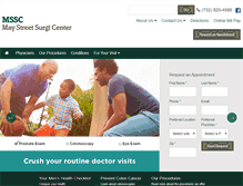 Tablet Screenshot of maystreetsurgicenter.com